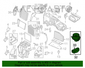 Мотор вентилятор печки VW Passat b7 12-15 USA