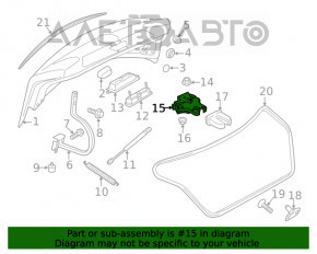 Замок крышки багажника VW Passat b8 16-19 USA