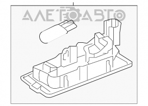 Lumina plăcuță hayon dreapta VW Tiguan 13-17 tip 3 nou original OEM