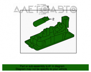 Lumina plăcuță hayon dreapta VW Tiguan 13-17 tip 3 nou original OEM