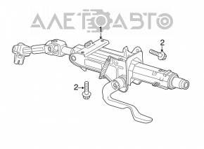 Coloana de direcție VW Passat b7 12-15 SUA fără mâner de reglare.