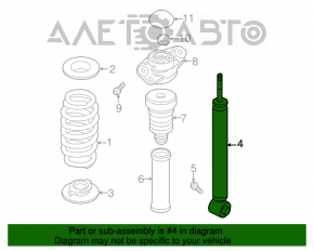 Amortizor spate dreapta VW Passat b7 12-15 SUA