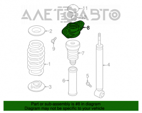 Suport amortizor spate dreapta VW Passat b8 16-19 SUA