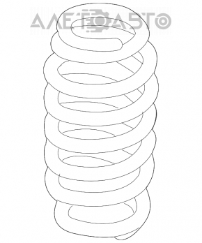 Arc spate dreapta VW Passat b7 12-15 SUA, rigiditate albastru-galben-alb.