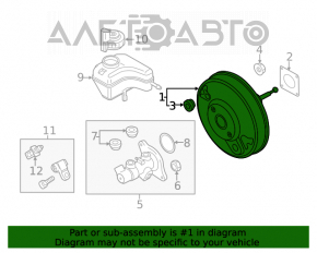 Amplificator de vidare VW Passat b8 16-19 SUA