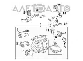 Испаритель Toyota Prius V 12-17 с датчиком