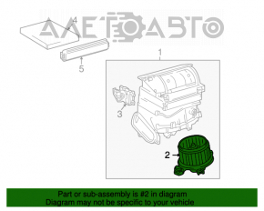 Motorul ventilatorului de încălzire Toyota Prius 30 10-15