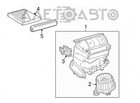 Motorul ventilatorului de încălzire Toyota Prius 30 10-15