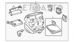 Корпус голый вентилятор, правая часть Toyota Prius V 12-17