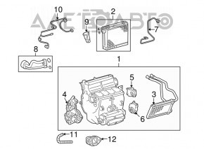 Evaporator Toyota Sequoia 08-16