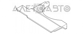 Пенопласт багажника левый VW Passat b7 12-15 USA надломы