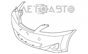 Bara față goală Lexus IS250 IS350 06-10, nouă, aftermarket, necompletă.