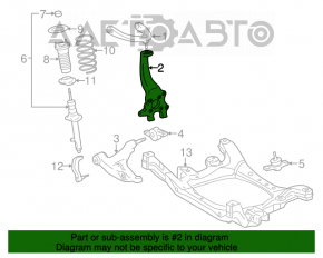 Capacul frontal dreapta Lexus IS250 IS300 IS350 06-13 AWD