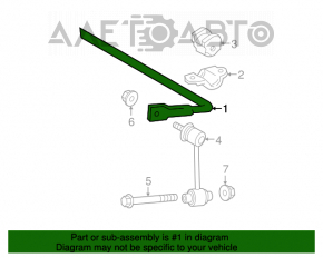 Stabilizator spate pentru Lexus IS250 IS300 IS350 06-08 AWD