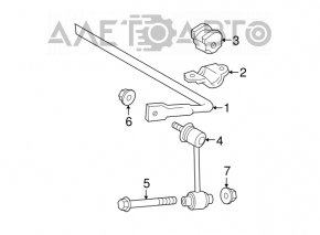 Stabilizator spate pentru Lexus IS250 IS300 IS350 06-08 AWD