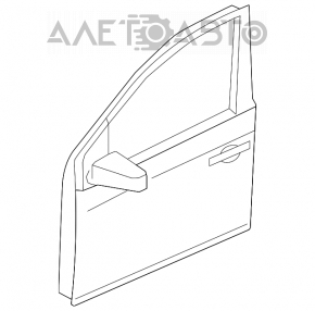 Ușa goală din față, stânga, pentru Nissan Murano z51 09-14.