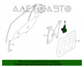 Стеклоподъемник мотор передний левый Nissan Murano z51 09-14