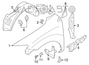 Bara de noroi din față dreapta Nissan Murano z51 09-14