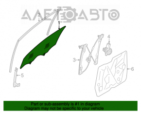 Стекло двери передней правой Nissan Murano z51 09-14