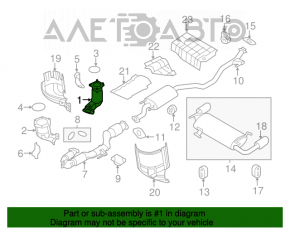 Катализатор задний Nissan Murano z51 09-14