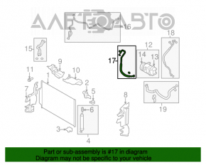 Bobina de condensare a compresorului de aer condiționat Nissan Murano z51 09-14