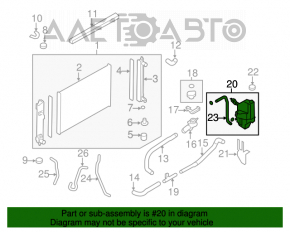 Rezervor de expansiune pentru răcire Nissan Murano z51 09-14 fără capac