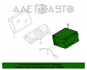 Magnetofon radio player computer de navigație Nissan Murano z51 09-14