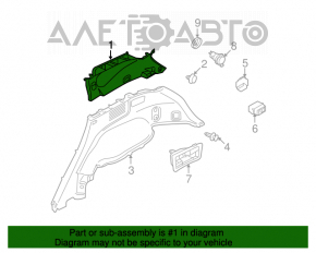 Capacul arcului dreapta superioara Nissan Murano z51 09-14