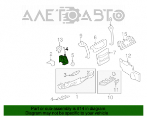 Conducta de aer stânga Nissan Murano z51 09-14 bej