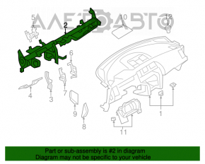 Tubul de subtorpilor pentru întărirea Nissan Murano z51 09-14