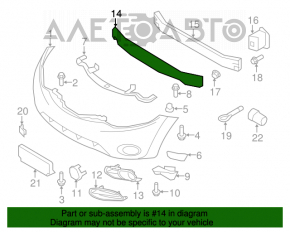 Absorbantul de bara fata Nissan Murano z51 09-14