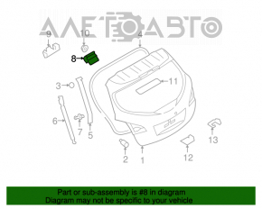 Buclele ușii portbagajului dreapta Nissan Murano z51 09-14