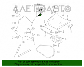 Ручка открытия замка капота Салон Nissan Murano z51 09-14