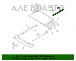 Capota dreapta a acoperisului Nissan Murano z51 09-14