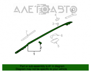 Balustrade longitudinale Nissan Murano z51 09-14 a început să se decoloreze.