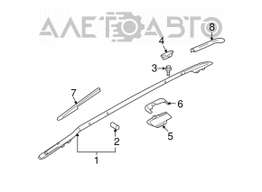 Balustrade longitudinale Nissan Murano z51 09-14 a început să se decoloreze.