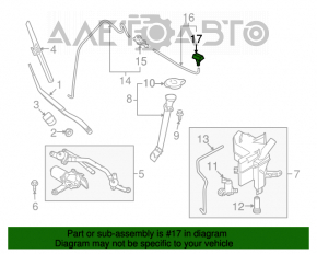 Injectoarele de spălare dreapta Nissan Murano z51 09-14