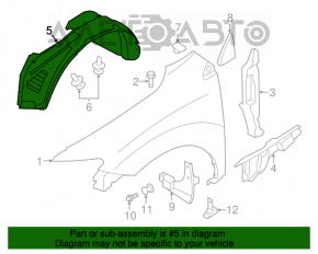 Bara de protecție față stânga Nissan Murano z51 09-14