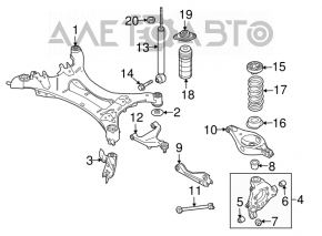 Bara spate pentru Nissan Murano z51 09-14 AWD