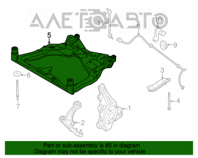 Подрамник передний Nissan Murano z51 09-14