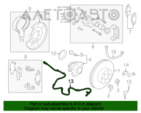 Senzor ABS spate stânga Nissan Murano z51 09-14