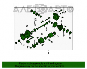 Задний дифференциал редуктор Nissan Murano z51 09-14