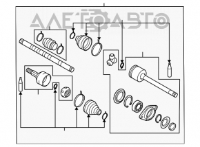 Привод полуось передняя правая Nissan Murano z51 09-14