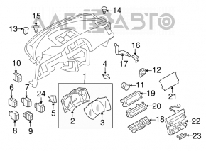 Butonul de ridicare a geamurilor de pe bordul Nissan Murano z51 09-14