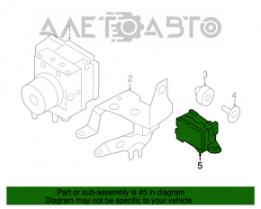 Calculatorul de control ABS YAW Rate Nissan Murano z51 09-14