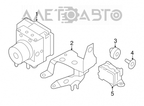 Calculatorul de control ABS YAW Rate Nissan Murano z51 09-14