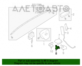 Senzor airbag frontal Nissan Murano z51 09-14