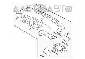 Торпедо передняя панель без AIRBAG Subaru b10 Tribeca