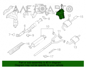 Protecția colectorului Nissan Altima 13-18 2.5