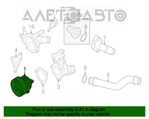 Pompa de apă Nissan Rogue 14-20